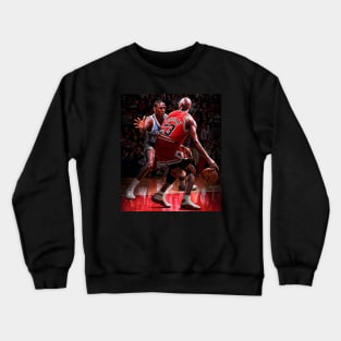 BASKETBALLART - JORDAN VS JORDAN Crewneck Sweatshirt